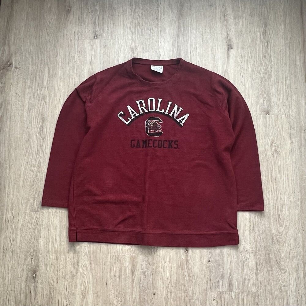 Champion South Carolina Gamecocks Thermal Shirt Mens XXL Long Sleeve Waffle NCAA